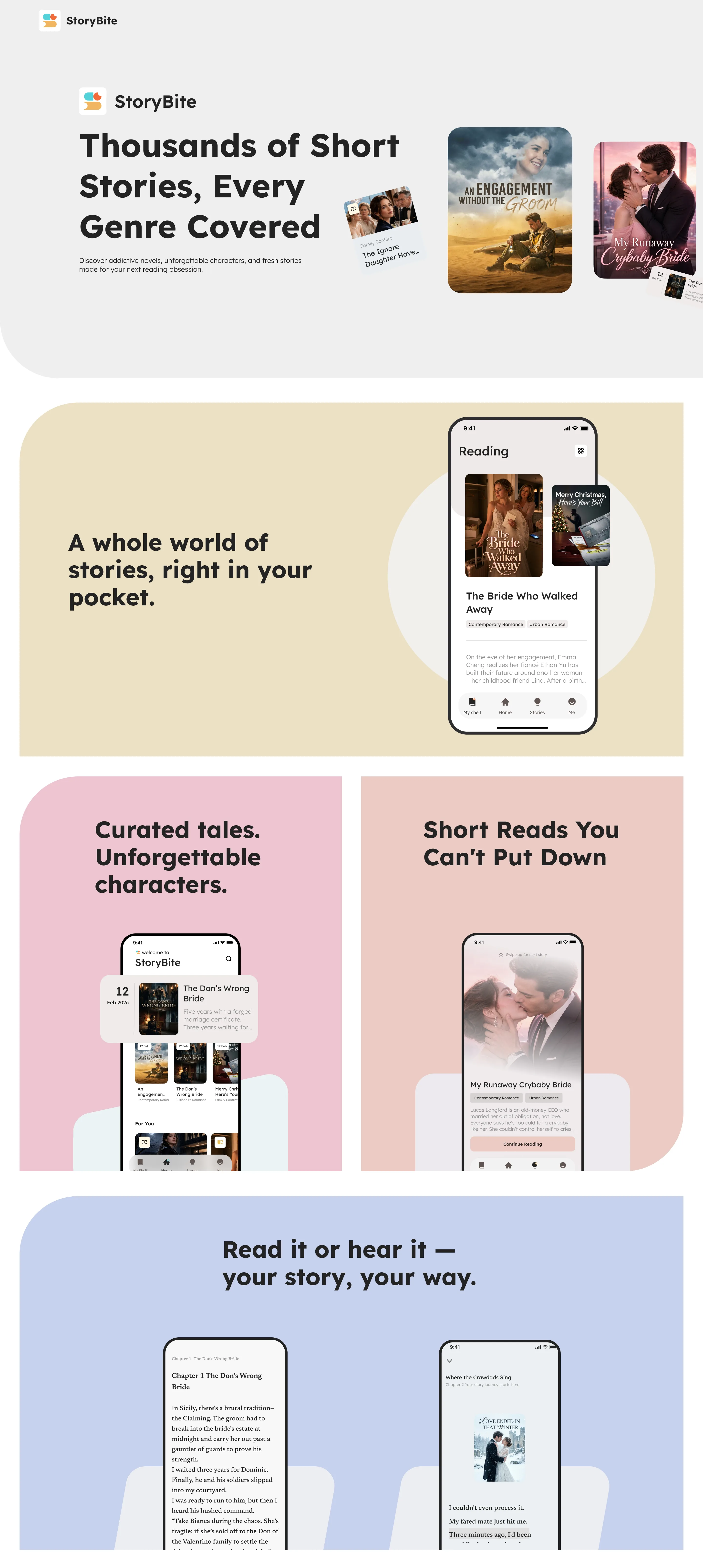 StoryBite — Thousands of Short Stories, Every Genre Covered. Discover addictive novels, unforgettable characters, and fresh stories.